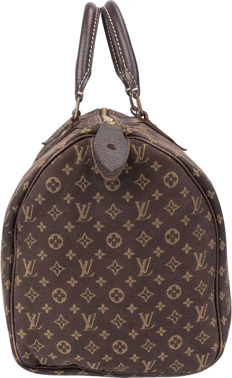 Louis Vuitton Louis Vuitton Mini Lin Monogram Speedy 30 Handbag Bruin