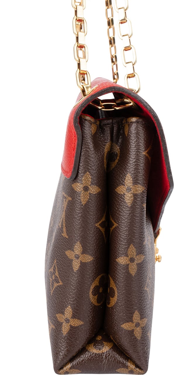 Louis Vuitton Louis Vuitton Canvas Monogram Pallas Chain Crossbody Bag Bruin