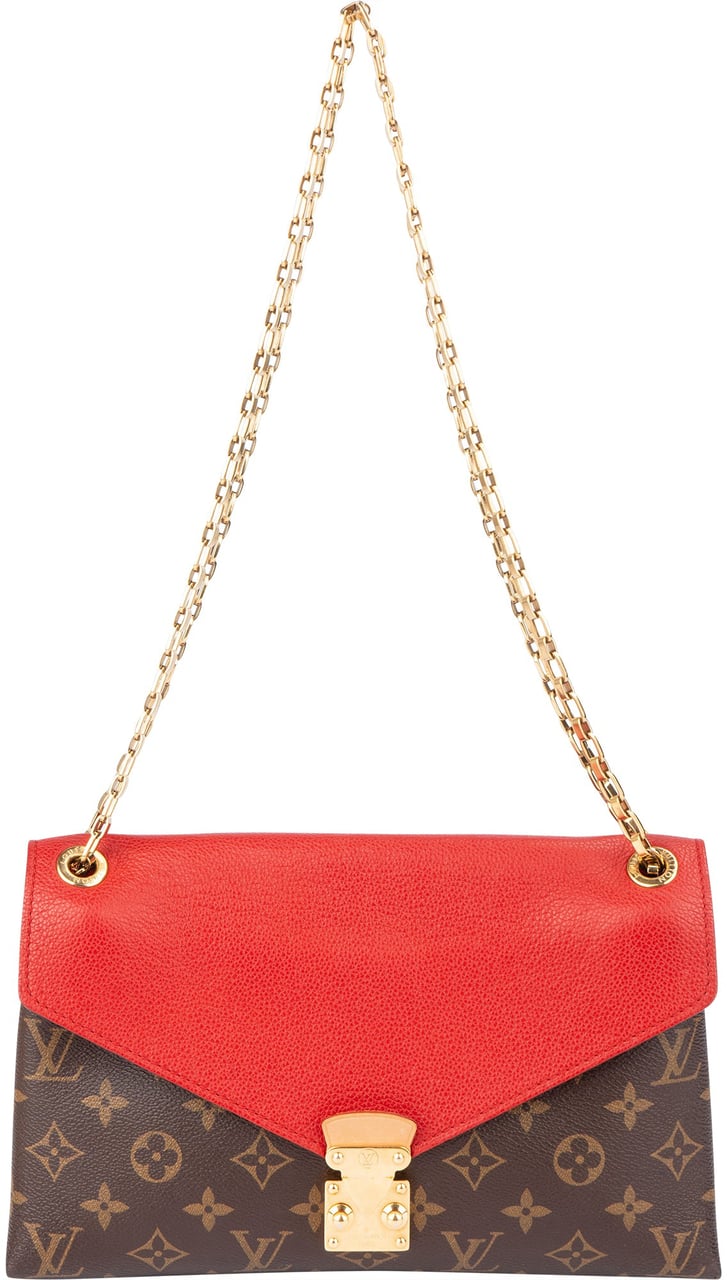 Louis Vuitton Louis Vuitton Canvas Monogram Pallas Chain Crossbody Bag Bruin