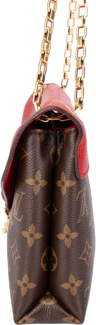 Louis Vuitton Louis Vuitton Canvas Monogram Pallas Chain Crossbody Bag Bruin