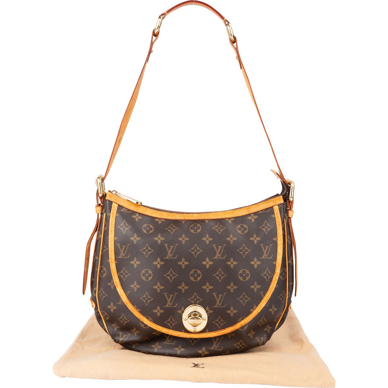Louis Vuitton Louis Vuitton Canvas Monogram Tulum GM Crossbody Bag Bruin