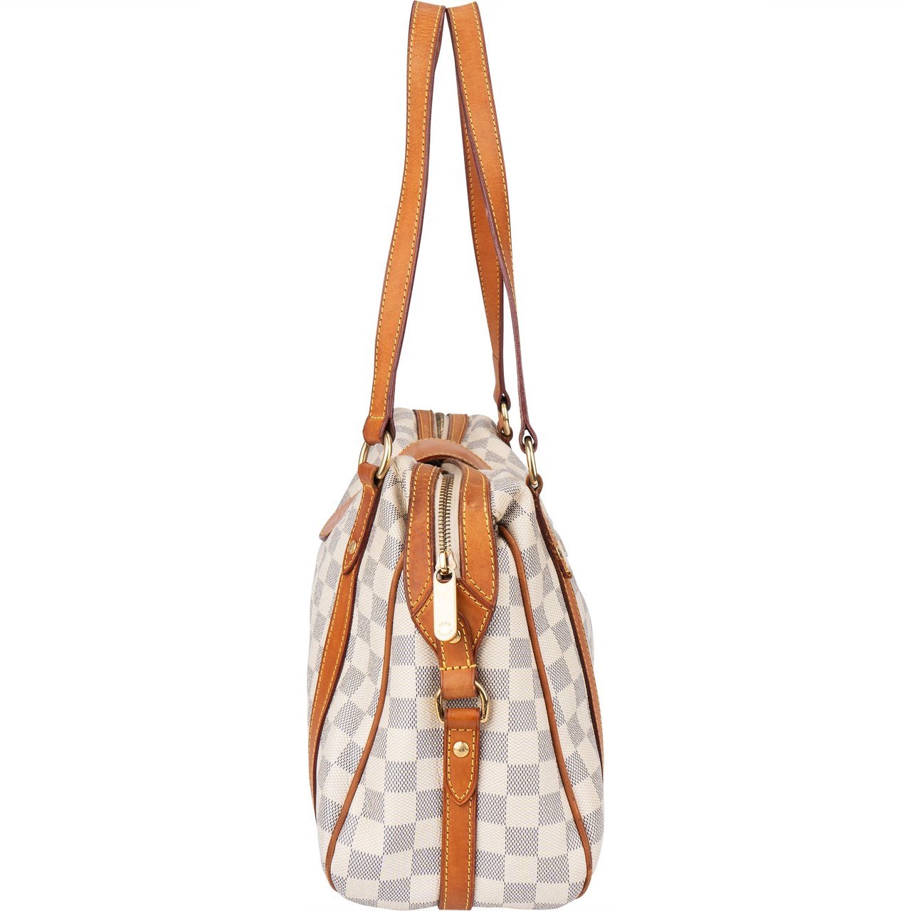 Louis Vuitton Louis Vuitton Damier Ebene Monogram Stresa PM Shoulder Bag Wit