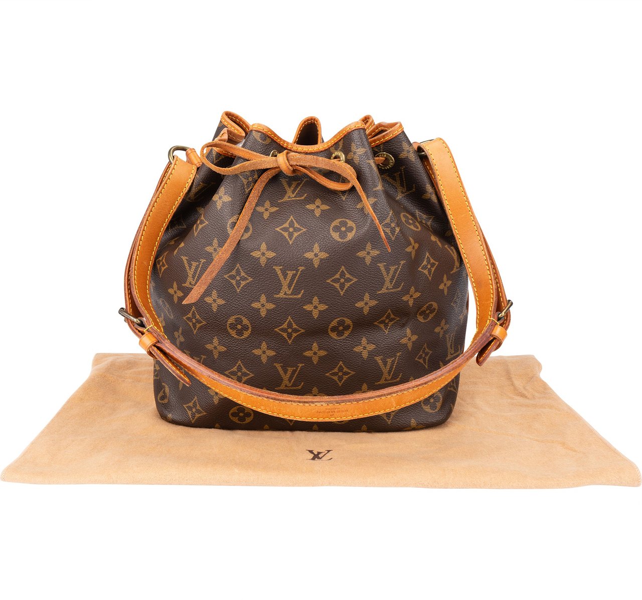 Louis Vuitton Louis Vuitton Canvas Monogram Sac Noe Petit Shoulder Bag Bruin