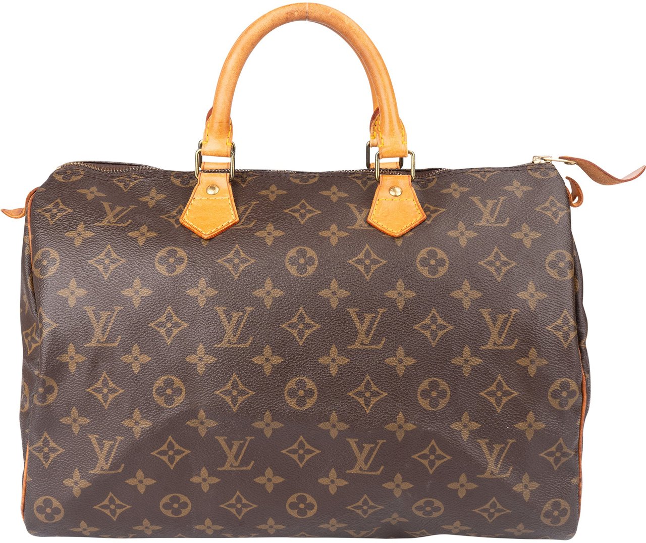 Louis Vuitton Louis Vuitton Canvas Monogram Speedy 30 Handbag Bruin
