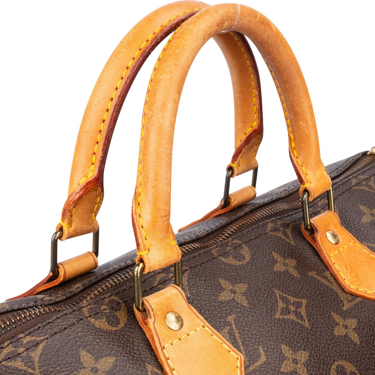Louis Vuitton Louis Vuitton Canvas Monogram Speedy 30 Handbag Bruin