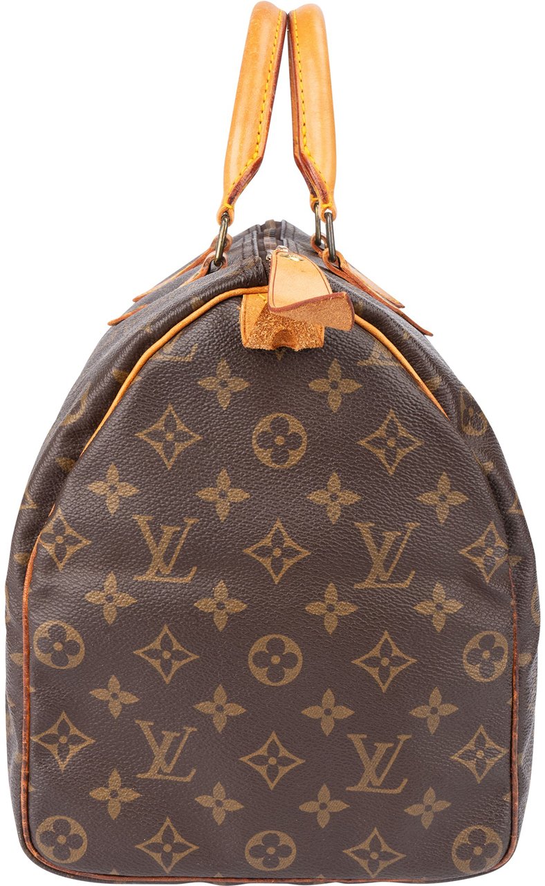 Louis Vuitton Louis Vuitton Canvas Monogram Speedy 30 Handbag Bruin
