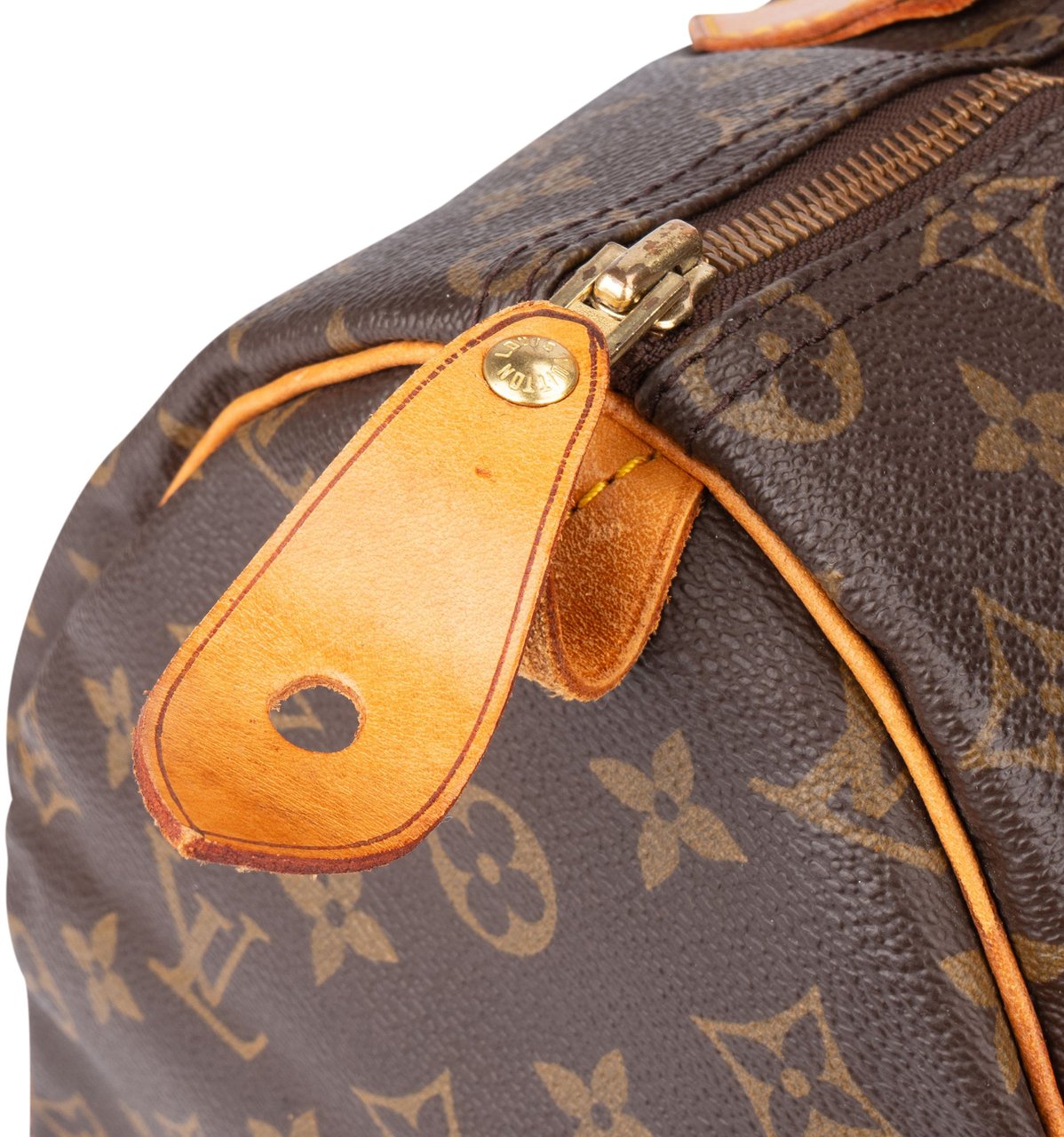 Louis Vuitton Louis Vuitton Canvas Monogram Speedy 30 Handbag Bruin