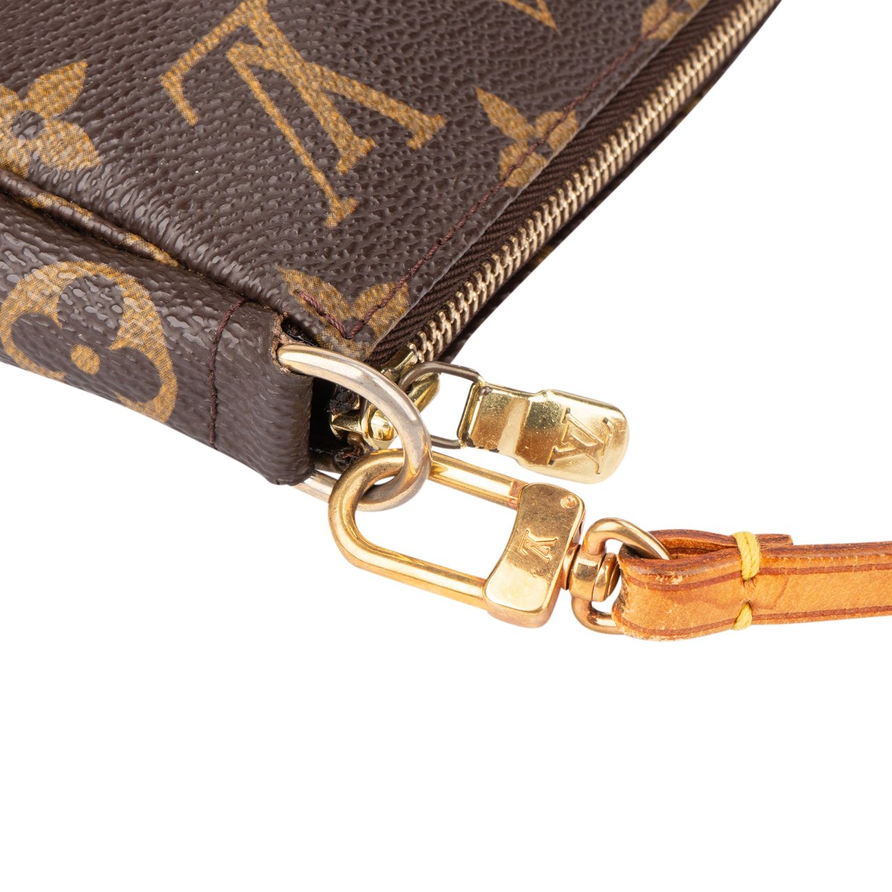 Louis Vuitton Louis Vuitton Canvas Monogram Pochette Accessoire Handbag Bruin