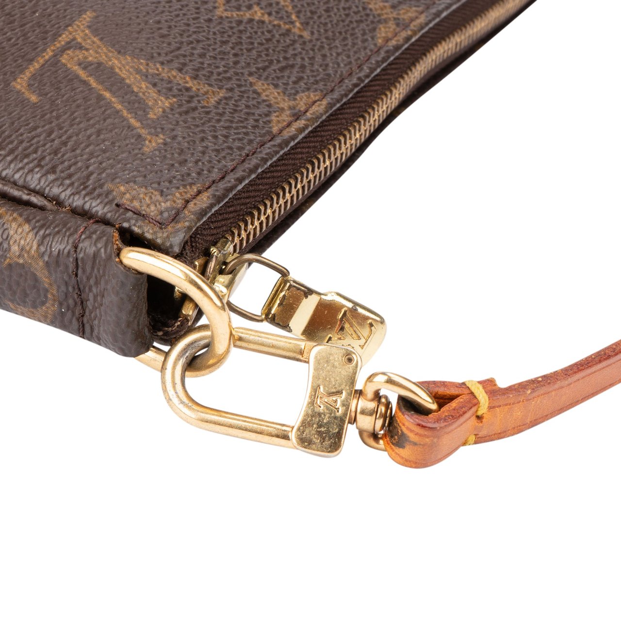 Louis Vuitton Louis Vuitton Canvas Monogram Pochette Accessoire Handbag Bruin