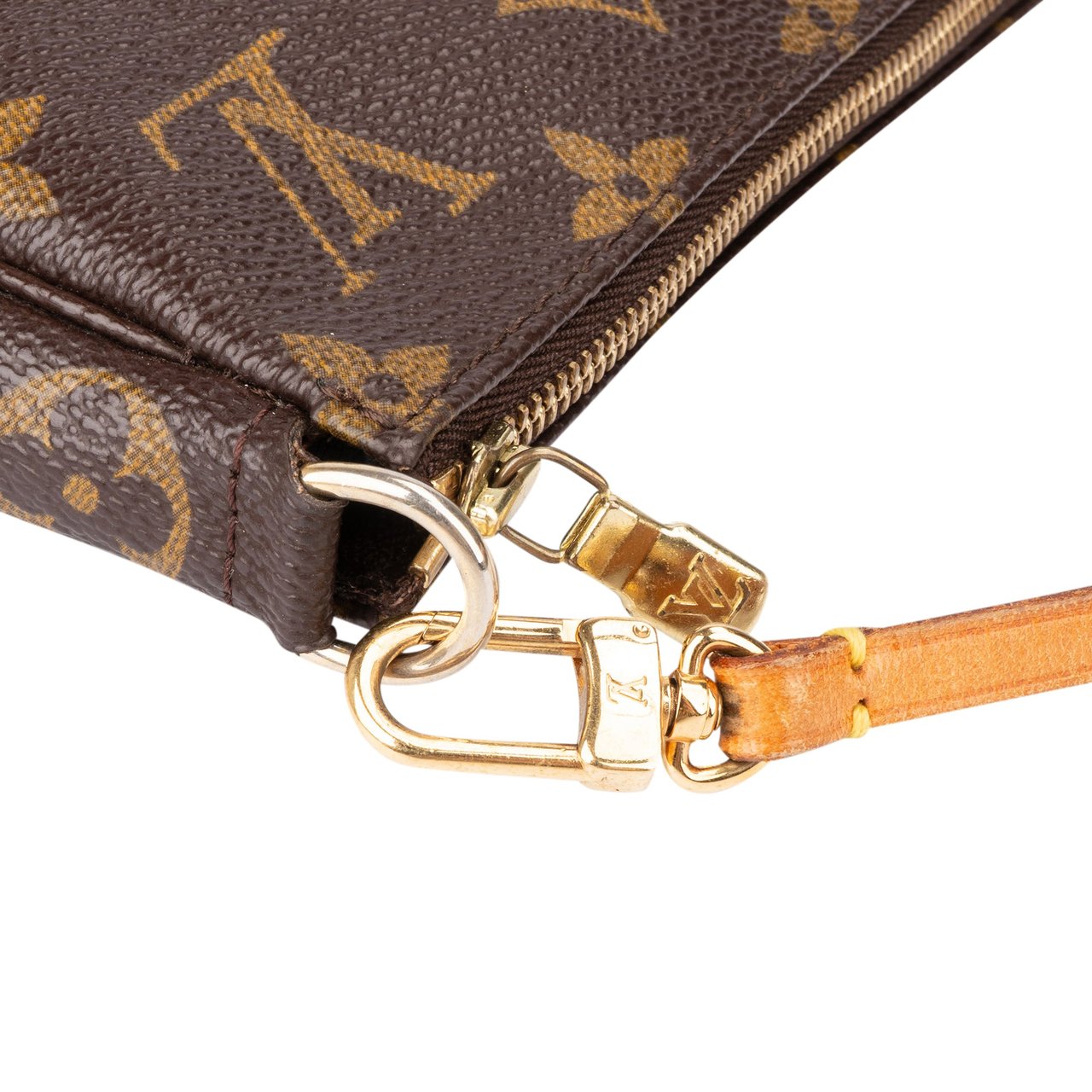 Louis Vuitton Louis Vuitton Canvas Monogram Pochette Accessoire Handbag Bruin