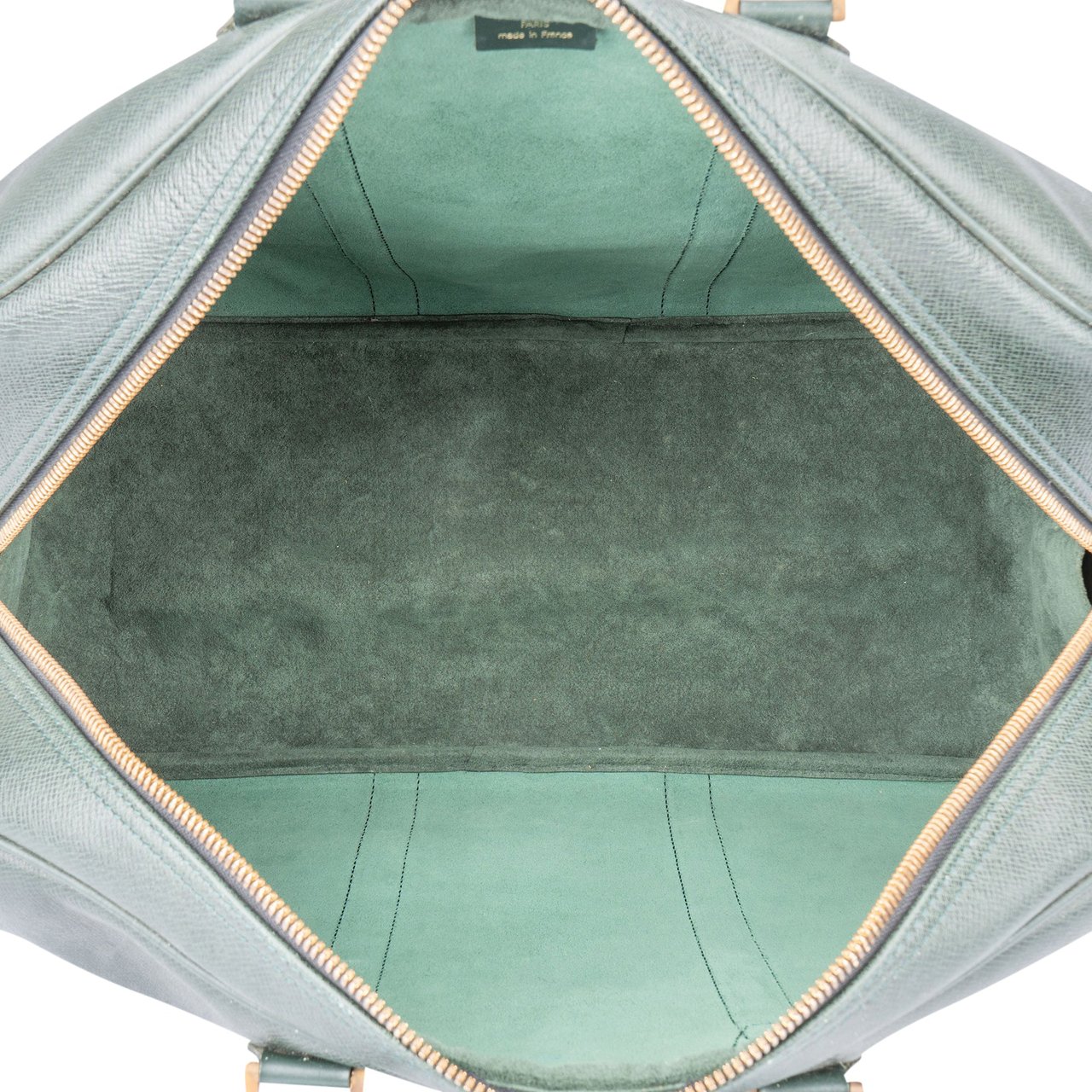 Louis Vuitton Louis Vuitton Vert Taiga Leather Kendall 45 Travel Bag Groen