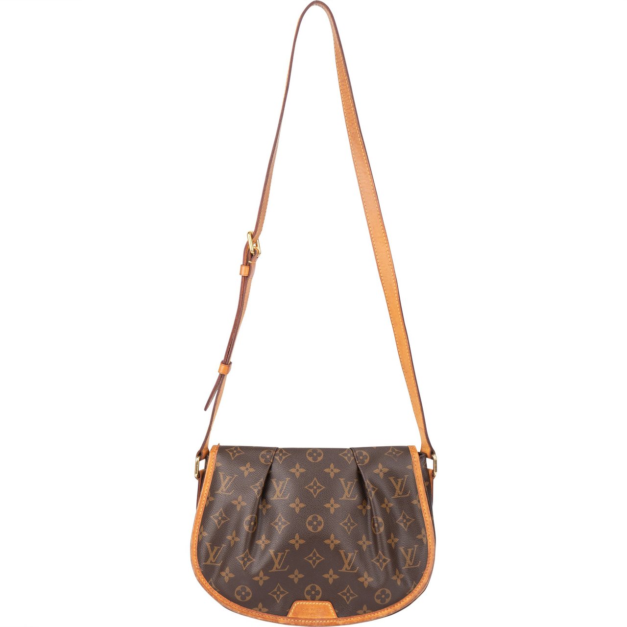 Louis Vuitton Louis Vuitton Canvas Monogram Menilmontant PM Crossbody Bag Bruin