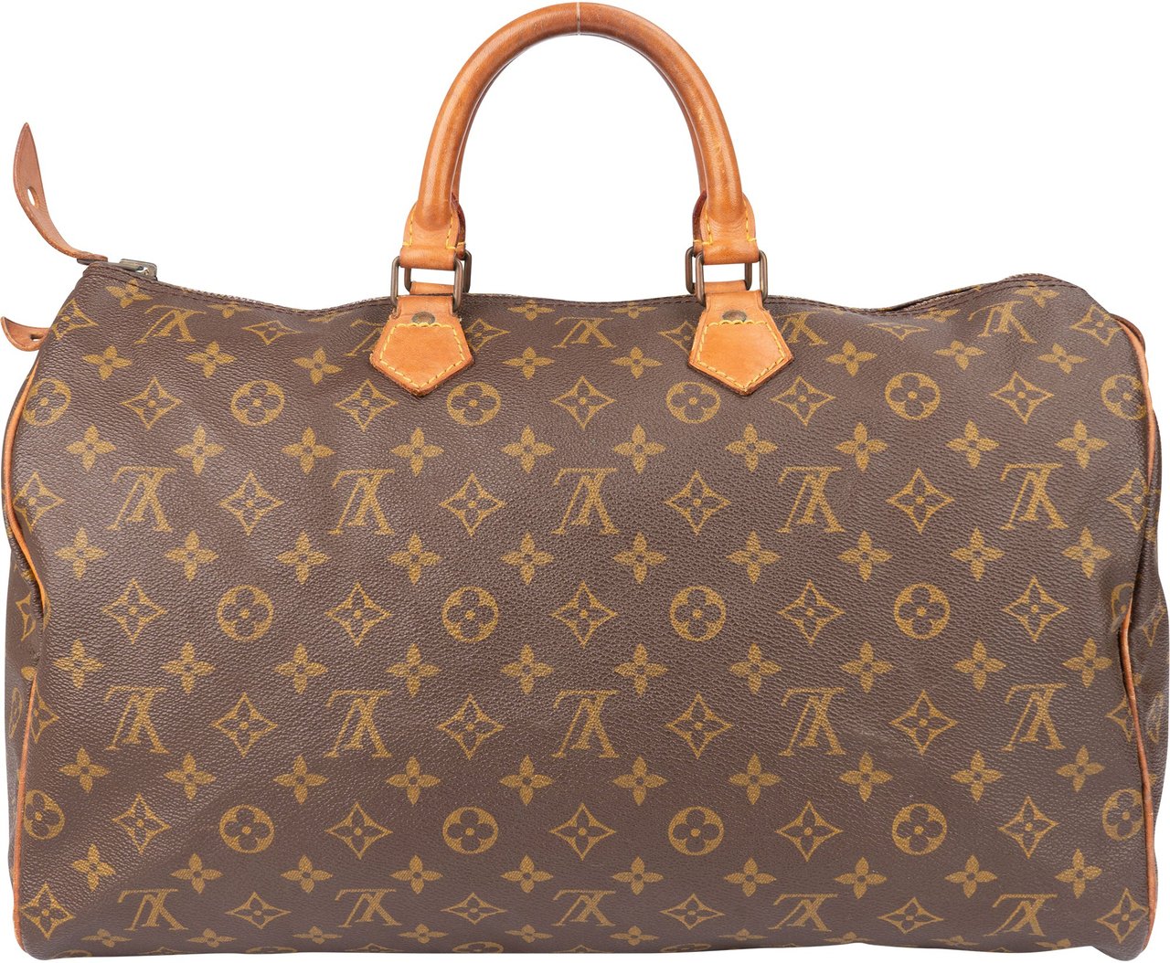 Louis Vuitton Louis Vuitton Canvas Monogram Speedy 40 Handbag Bruin