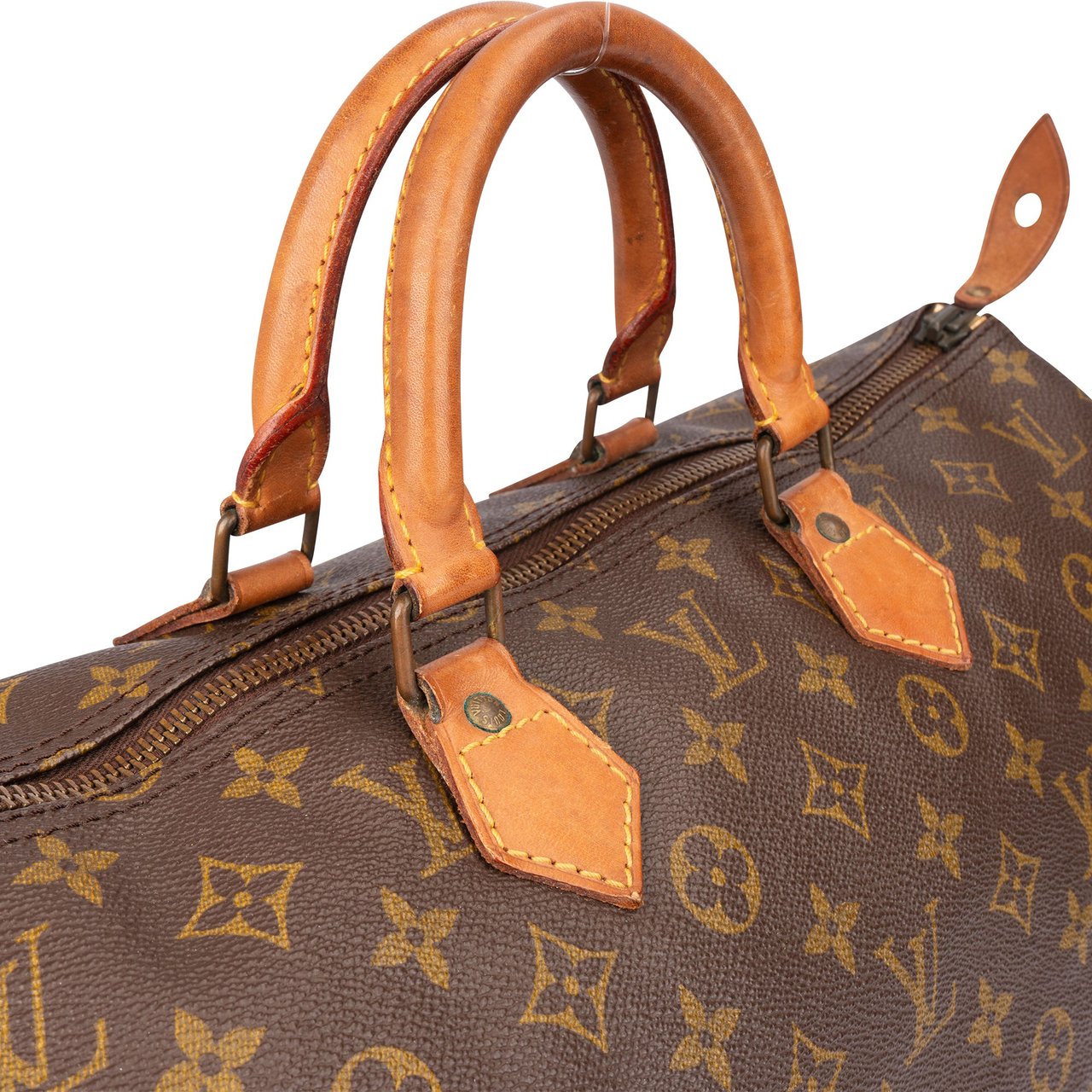 Louis Vuitton Louis Vuitton Canvas Monogram Speedy 40 Handbag Bruin