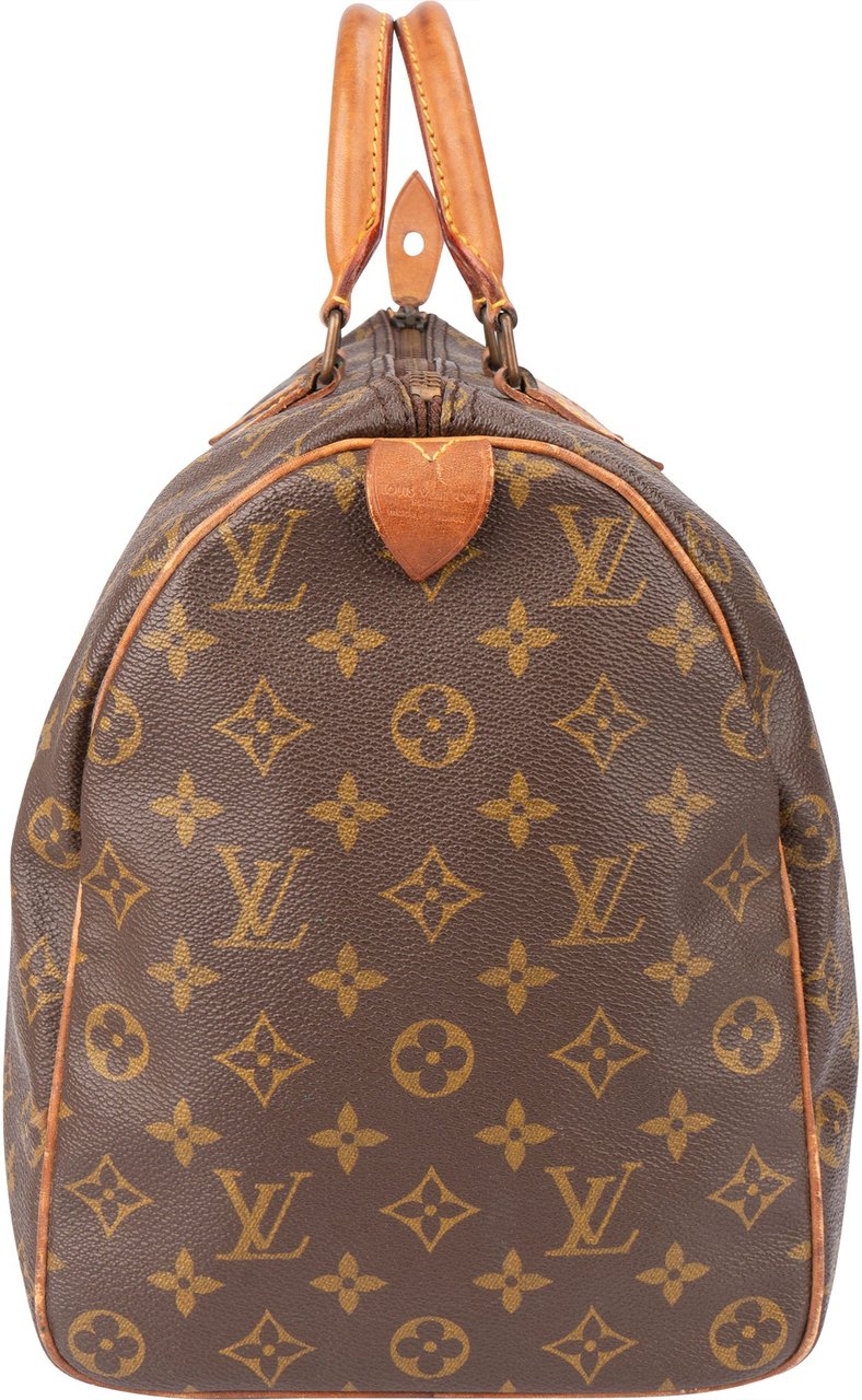 Louis Vuitton Louis Vuitton Canvas Monogram Speedy 40 Handbag Bruin