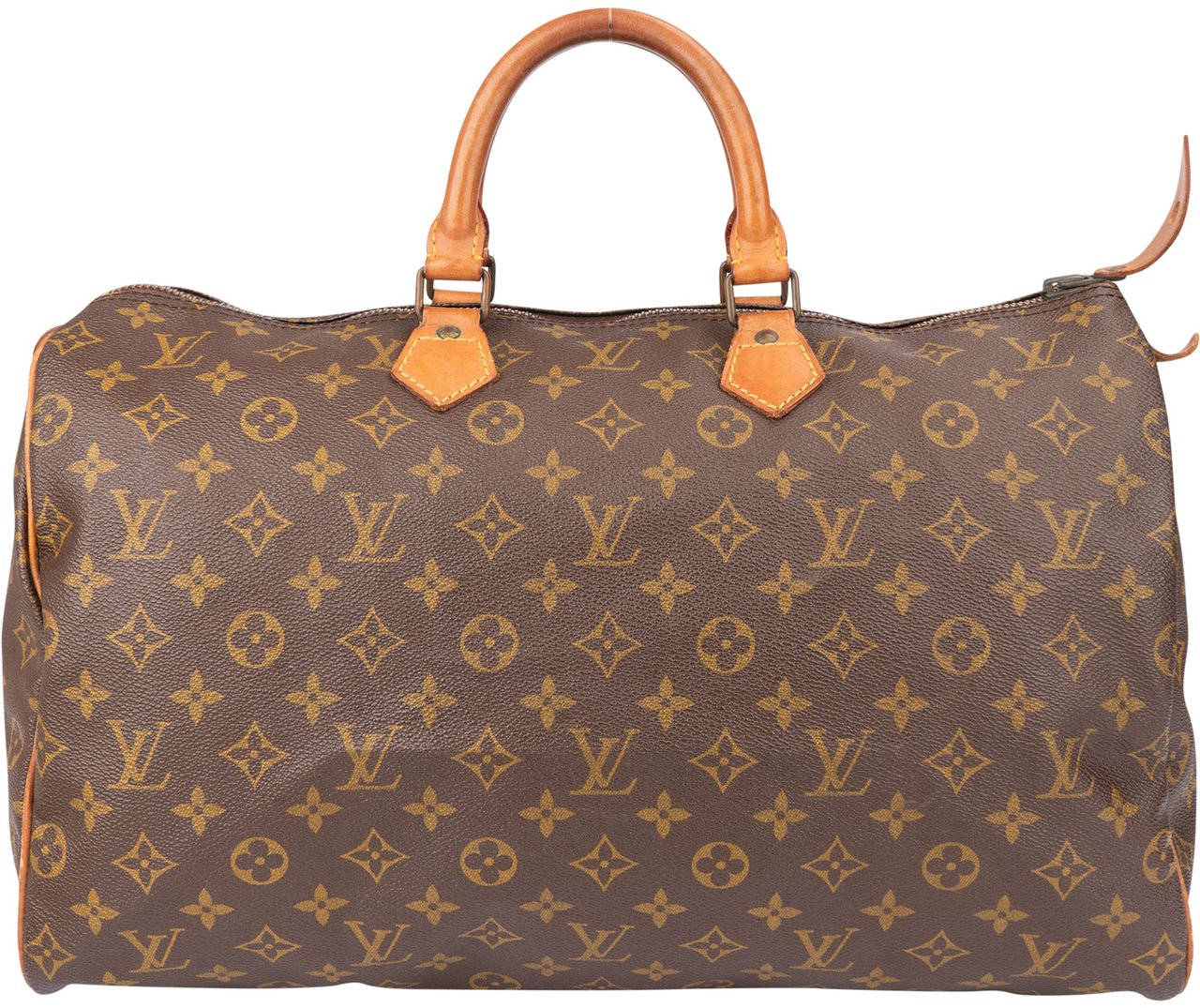 Louis Vuitton Louis Vuitton Canvas Monogram Speedy 40 Handbag Bruin