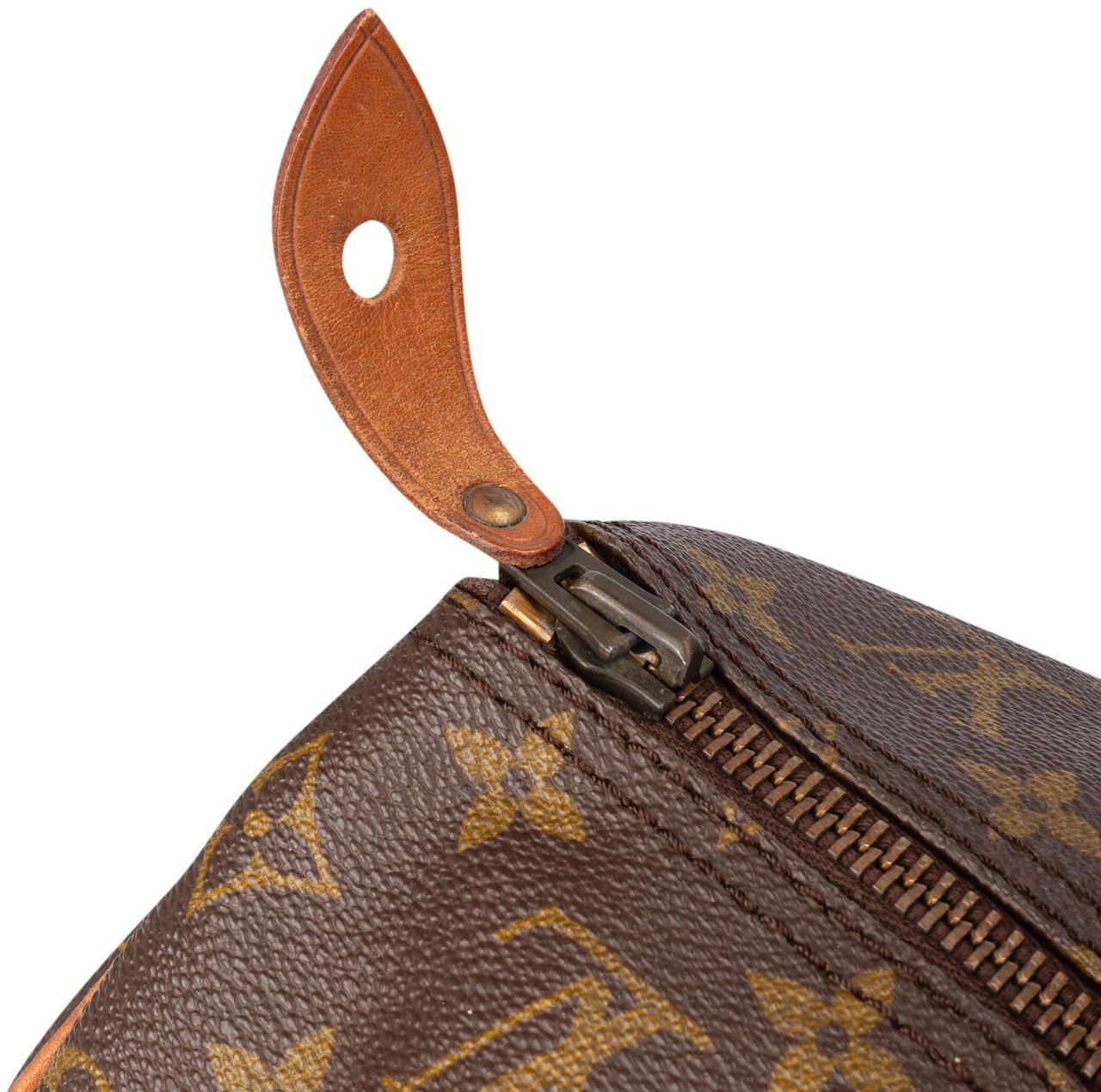 Louis Vuitton Louis Vuitton Canvas Monogram Speedy 40 Handbag Bruin