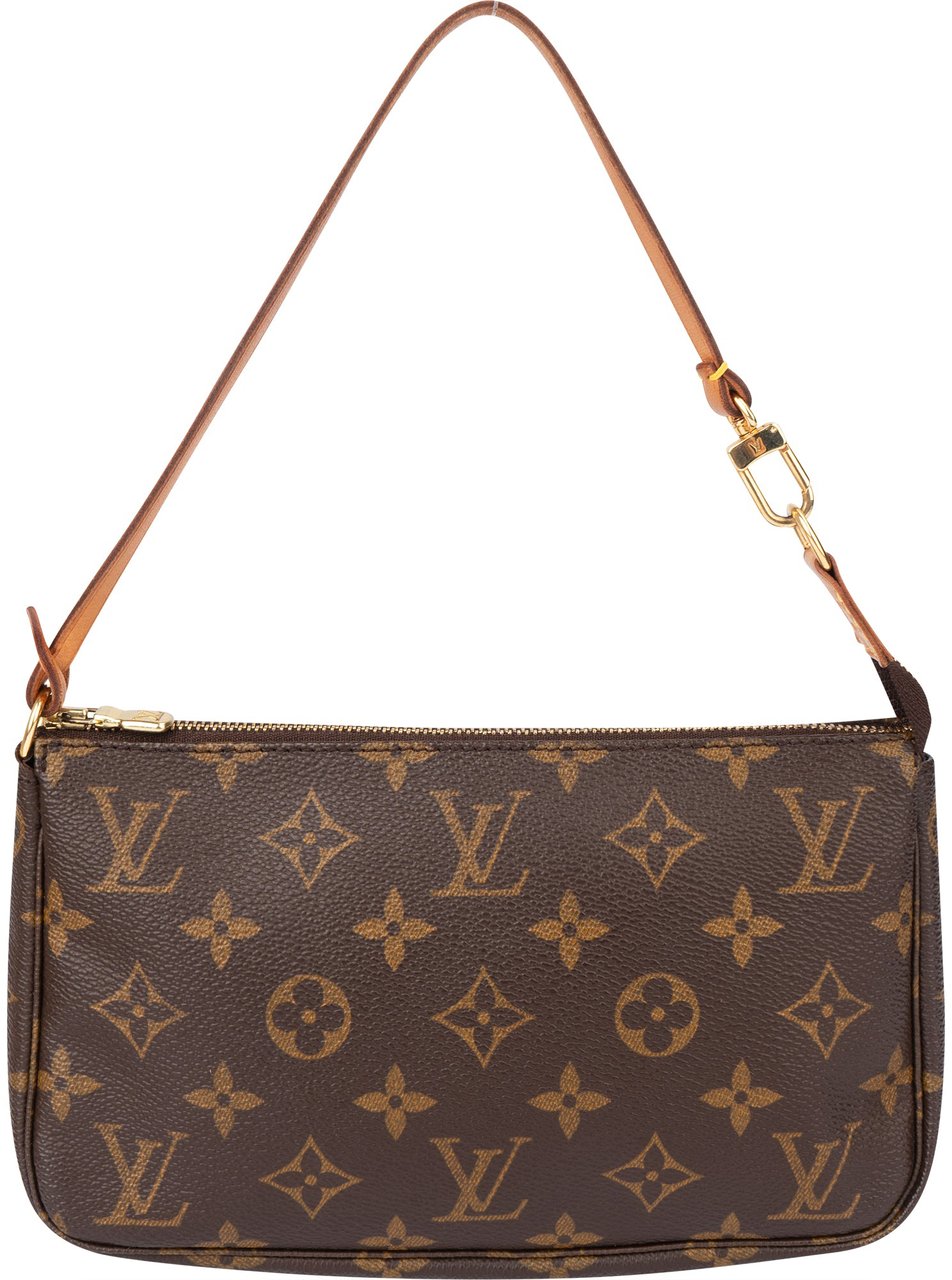 Louis Vuitton Louis Vuitton Canvas Monogram Pochette Accessoire Handbag Bruin