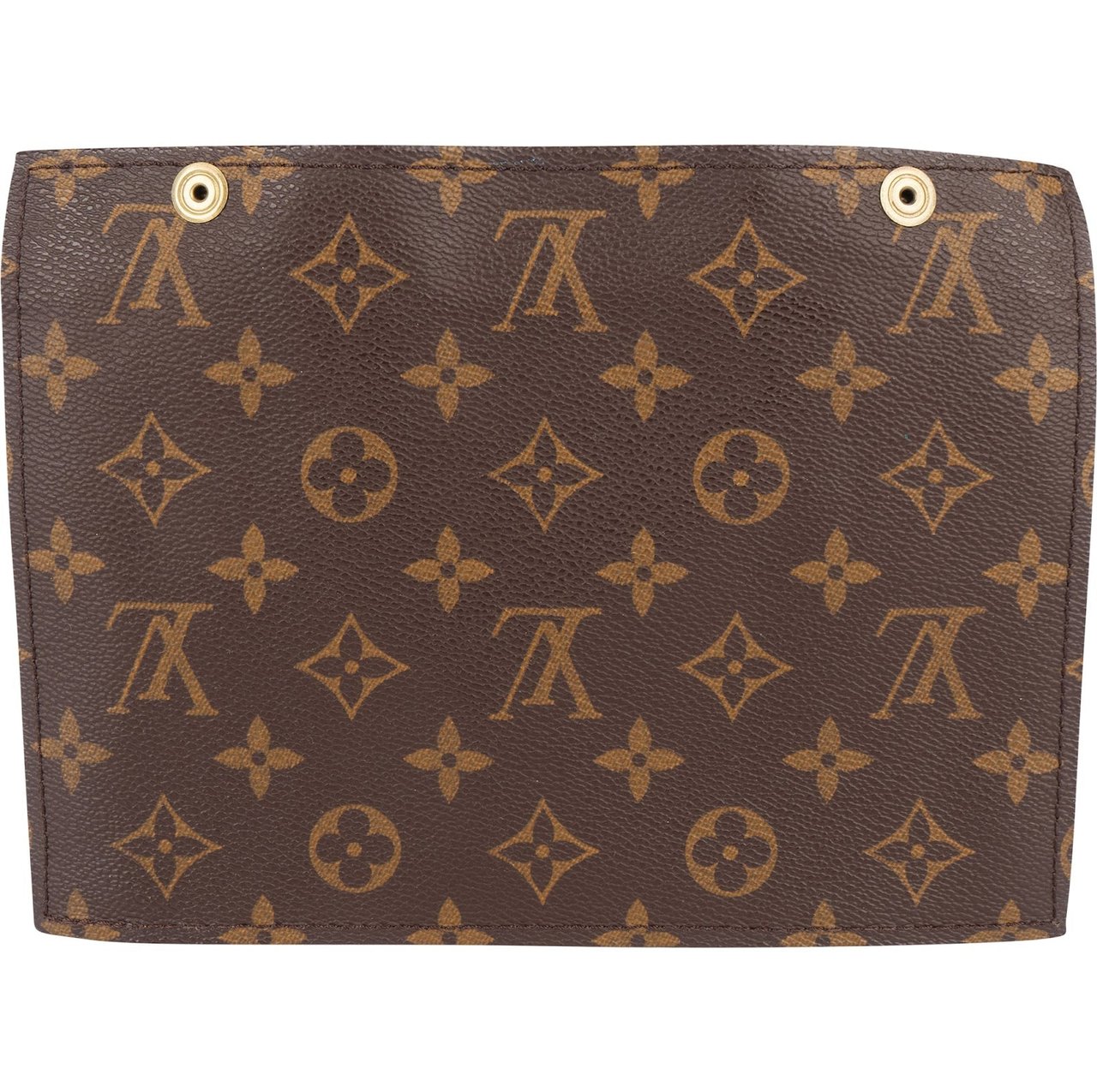 Louis Vuitton Canvas Monogram Randonnee Clip Clutch Bruin