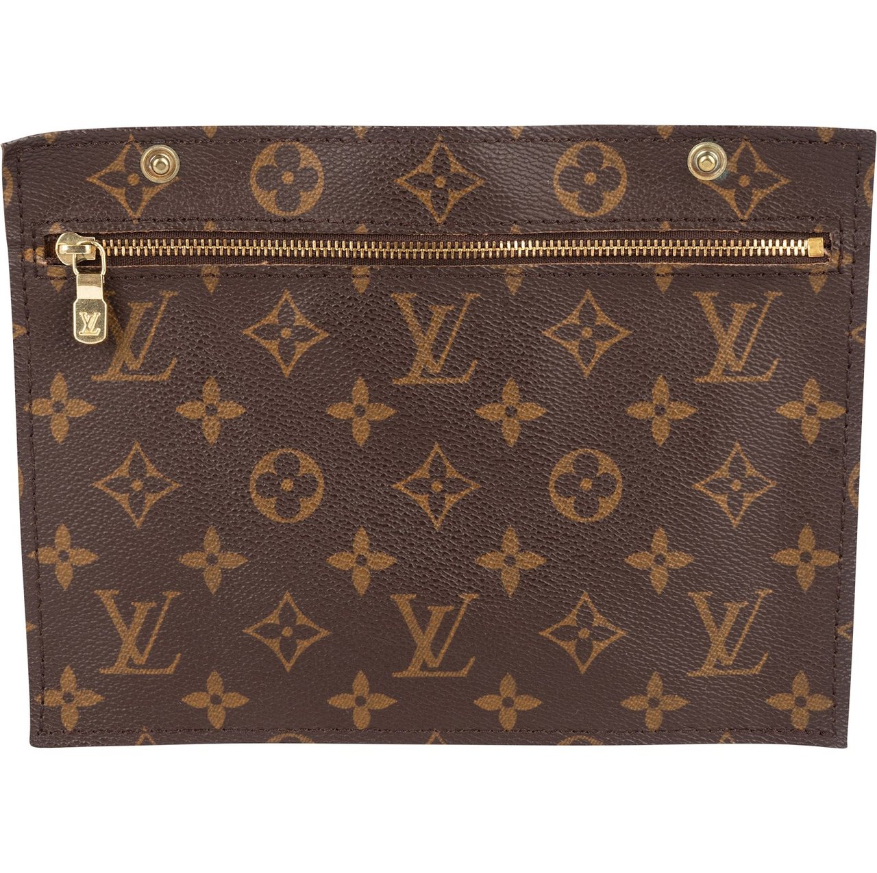 Louis Vuitton Canvas Monogram Randonnee Clip Clutch Bruin