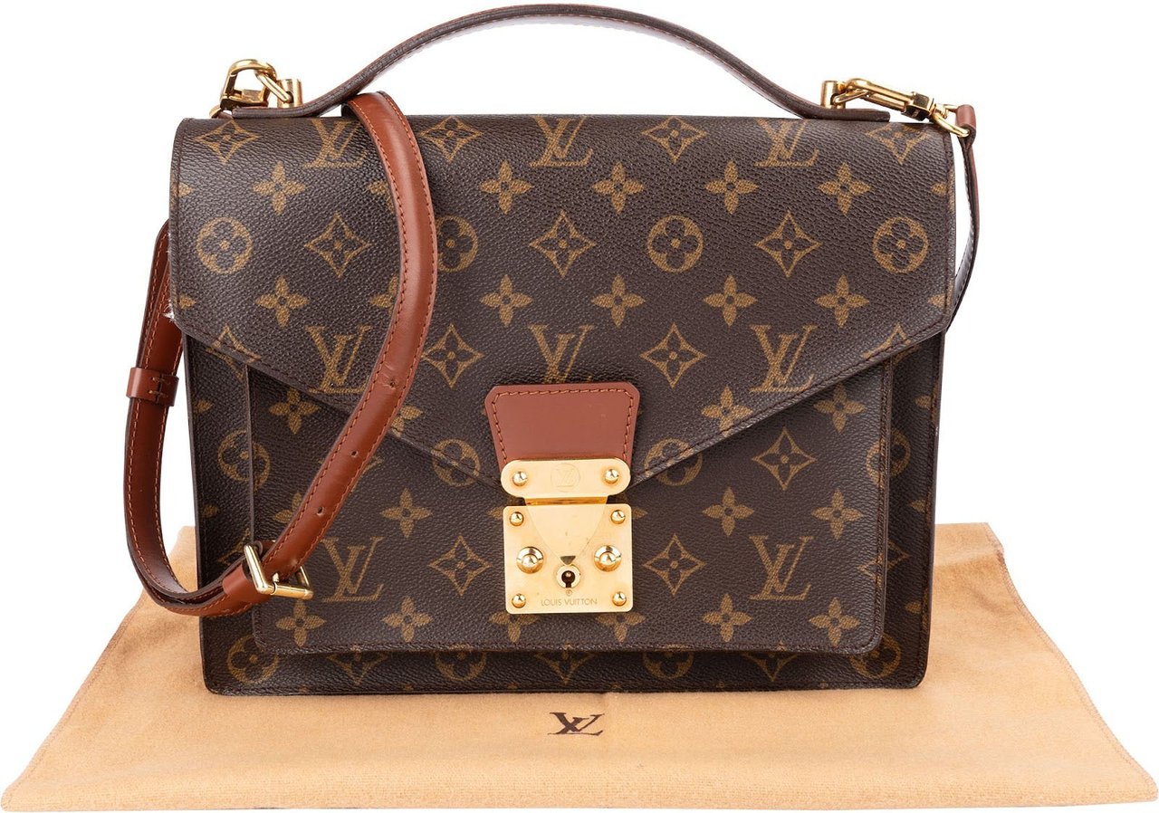 Louis Vuitton Monogram Canvas Monceau Handbag Bruin