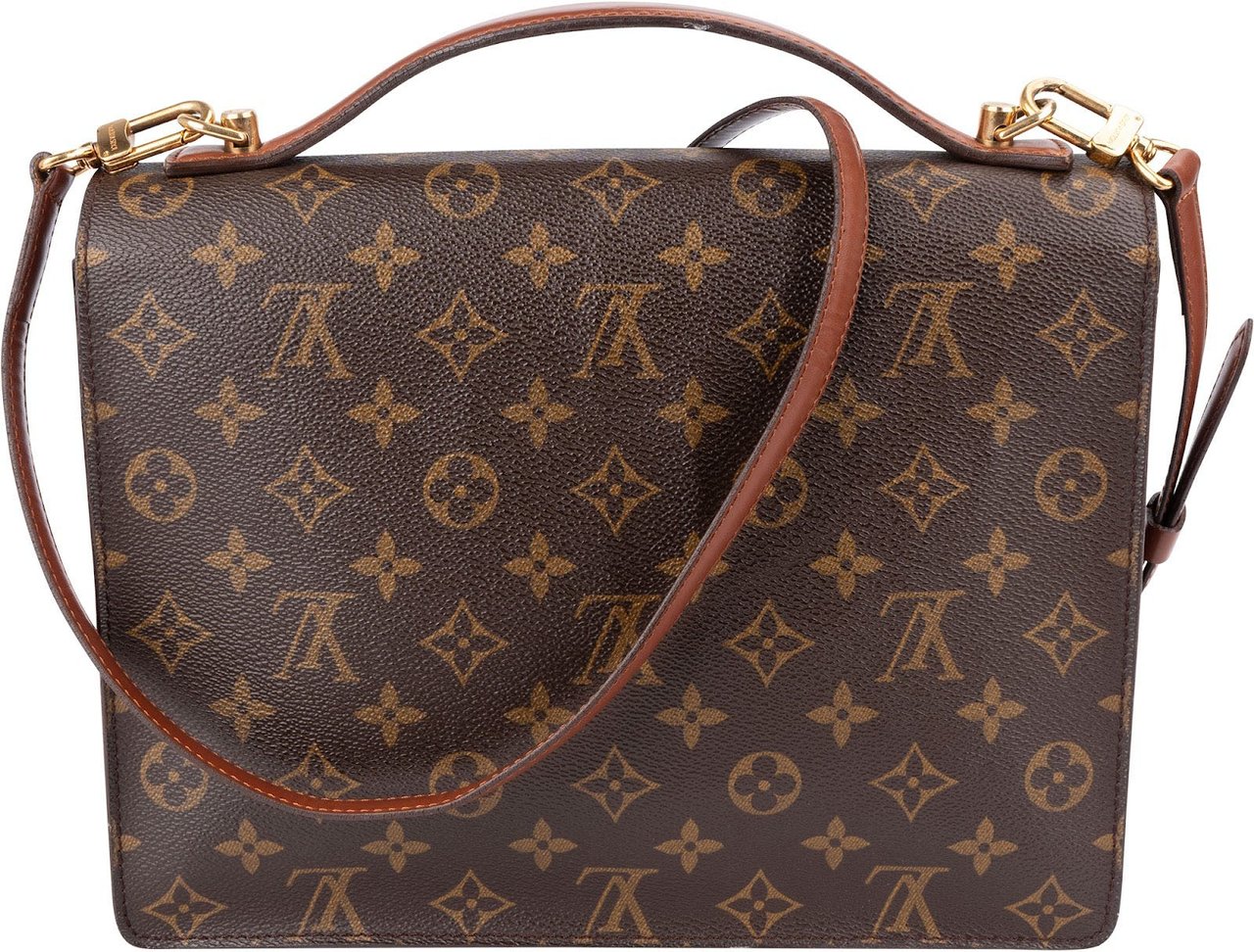 Louis Vuitton Monogram Canvas Monceau Handbag Bruin