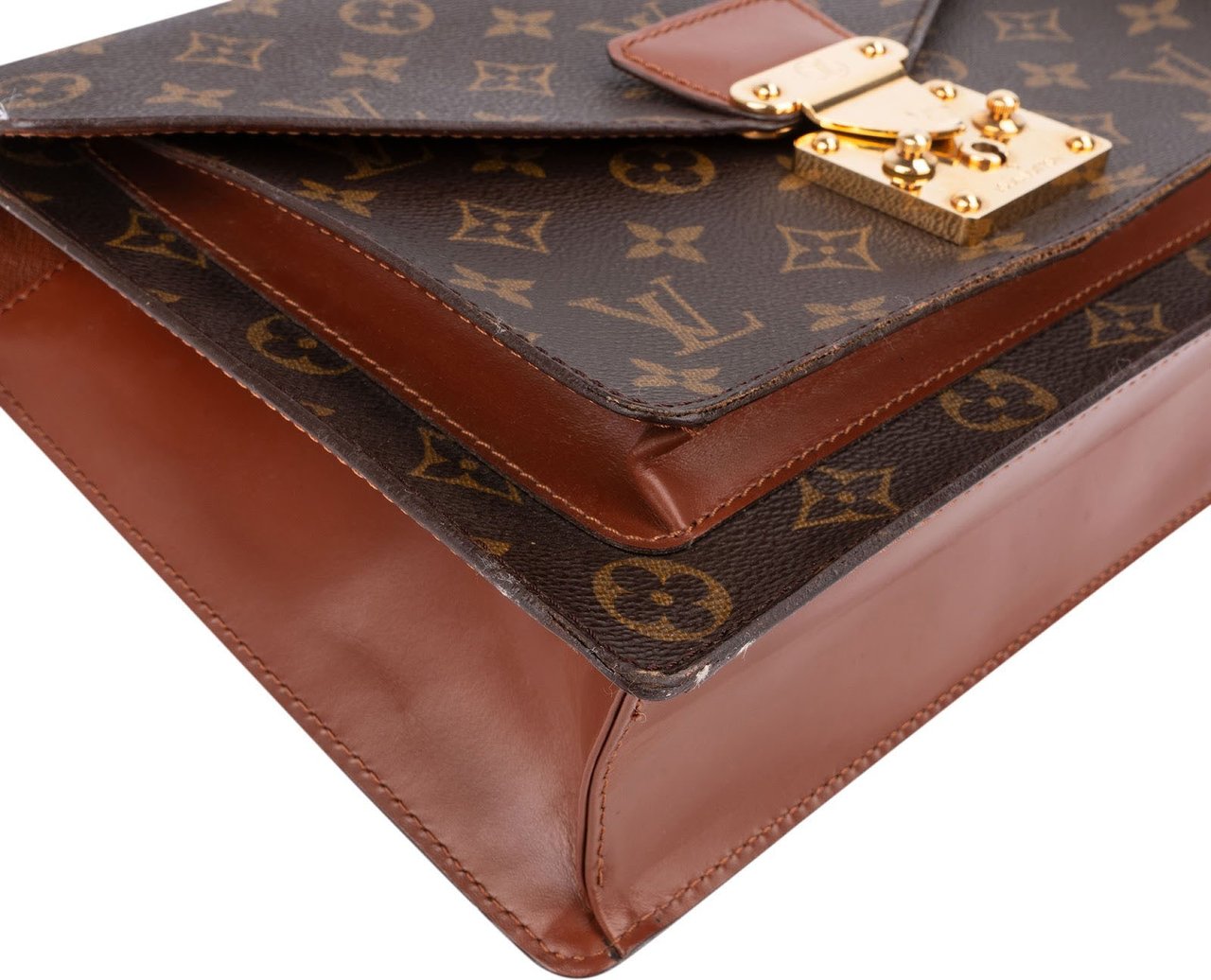 Louis Vuitton Monogram Canvas Monceau Handbag Bruin