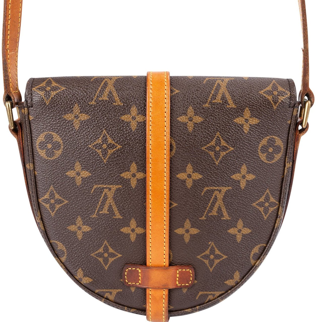 Louis Vuitton Monogram Canvas Chantilly PM Crossbody Bag Bruin