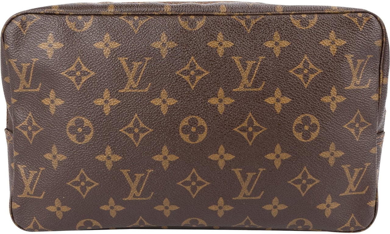 Louis Vuitton Monogram Canvas Trousse Toilette 28 Clutch Bruin