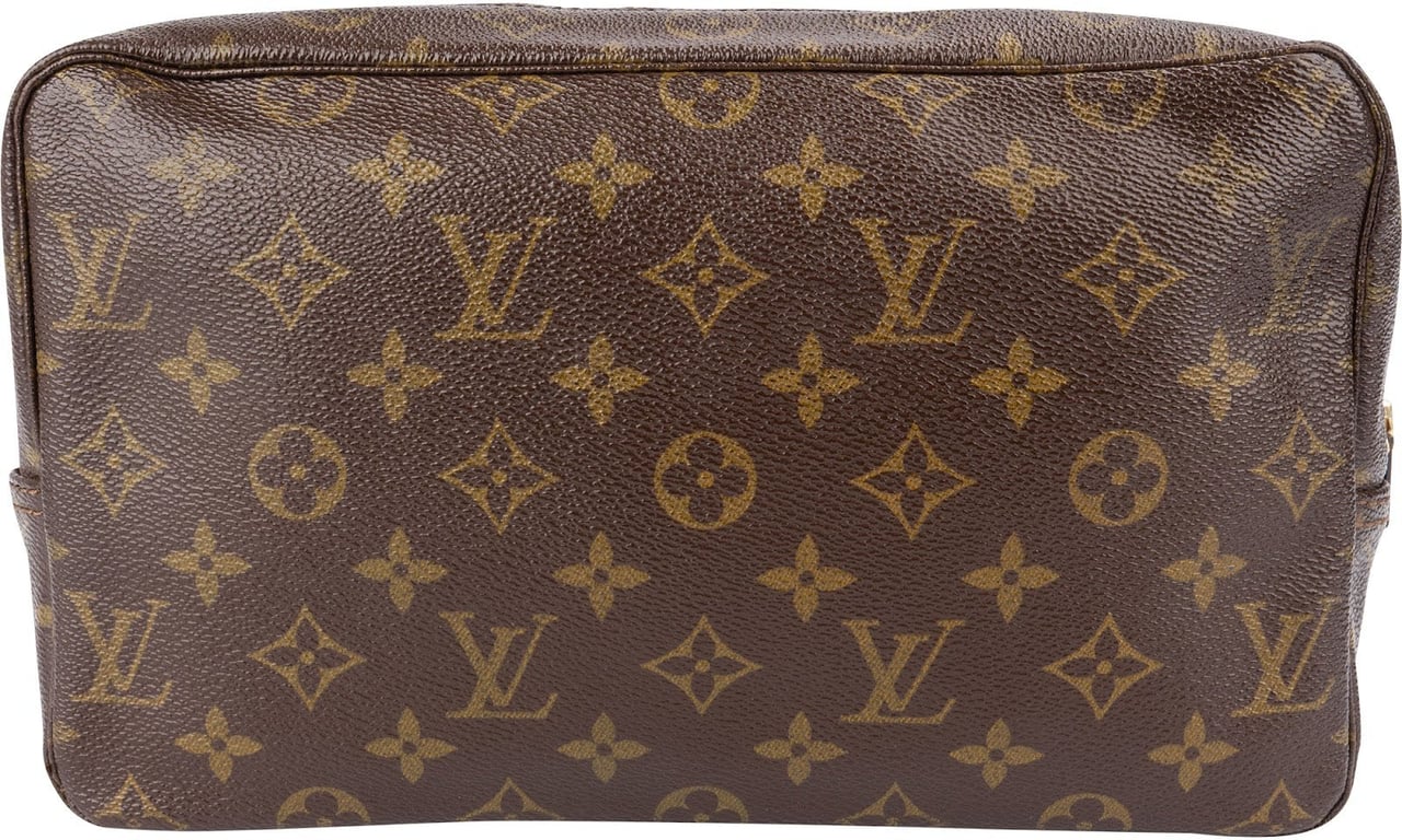 Louis Vuitton Monogram Canvas Trousse Toilette 28 Clutch Bruin