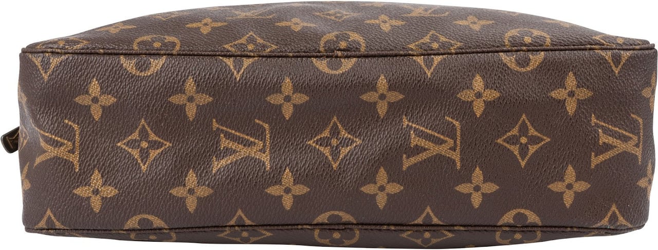 Louis Vuitton Monogram Canvas Trousse Toilette 28 Clutch Bruin
