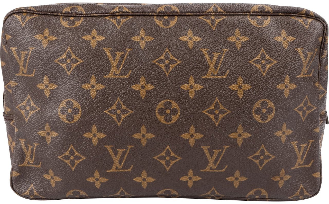 Louis Vuitton Monogram Canvas Trousse Toilette 28 Clutch Bruin