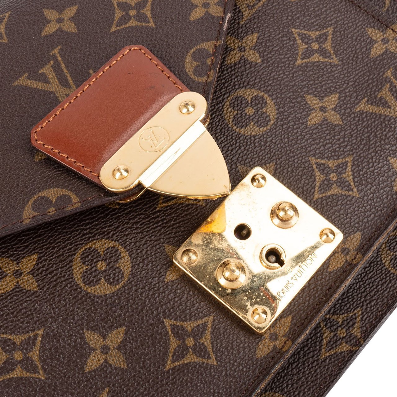 Louis Vuitton Monogram Canvas Monceau Handbag Bruin