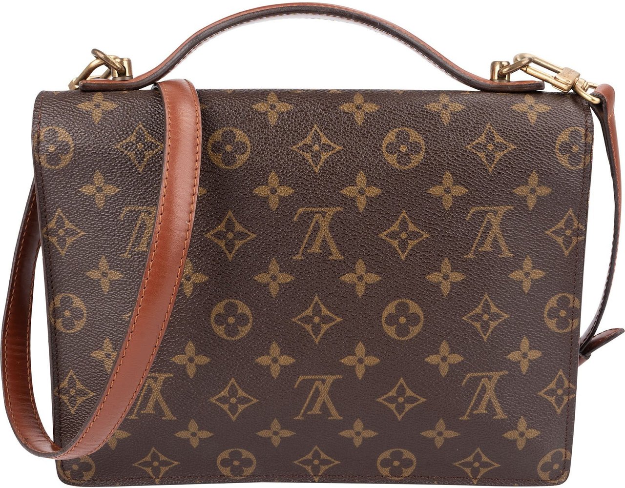 Louis Vuitton Monogram Canvas Monceau Handbag Bruin