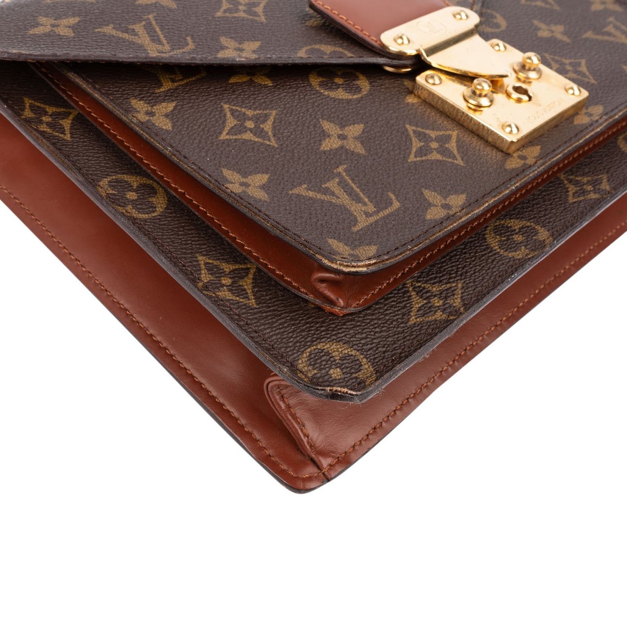 Louis Vuitton Monogram Canvas Monceau Handbag Bruin