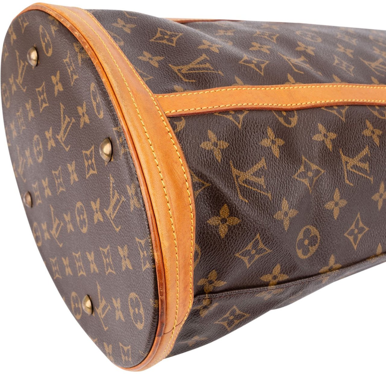 Louis Vuitton Monogram Canvas Bucket GM Shoulder Bag Bruin