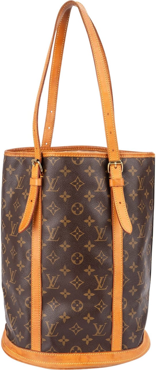 Louis Vuitton Monogram Canvas Bucket GM Shoulder Bag Bruin