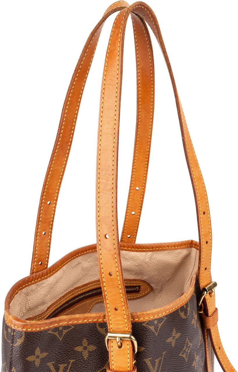 Louis Vuitton Monogram Canvas Bucket GM Shoulder Bag Bruin