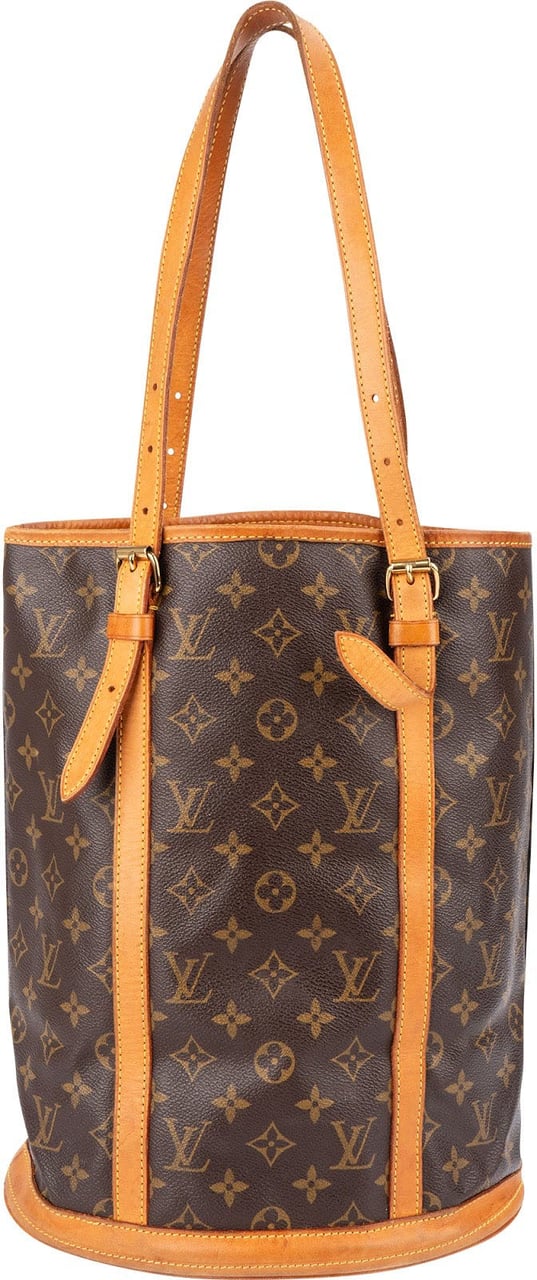 Louis Vuitton Monogram Canvas Bucket GM Shoulder Bag Bruin
