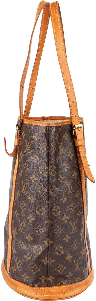 Louis Vuitton Monogram Canvas Bucket GM Shoulder Bag Bruin