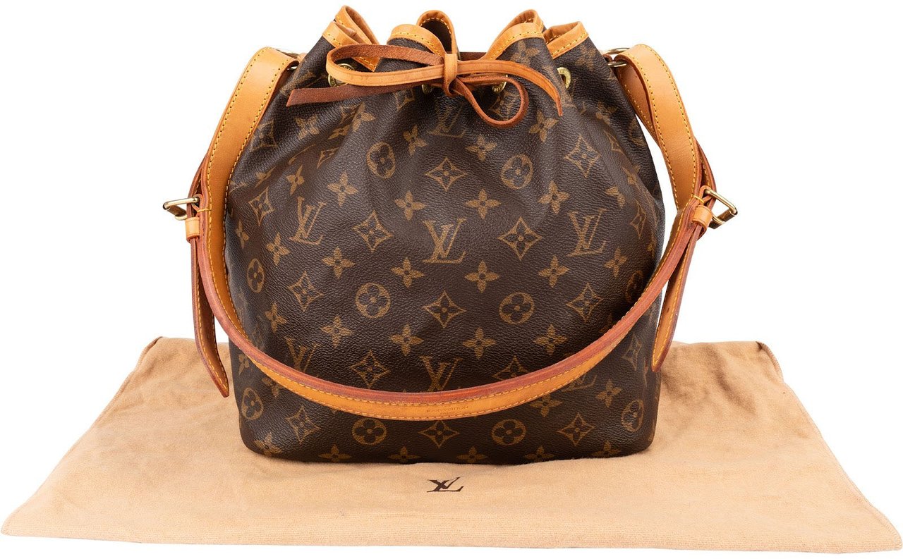 Louis Vuitton Monogram Canvas Sac Noé Petit Shoulder Bag Bruin