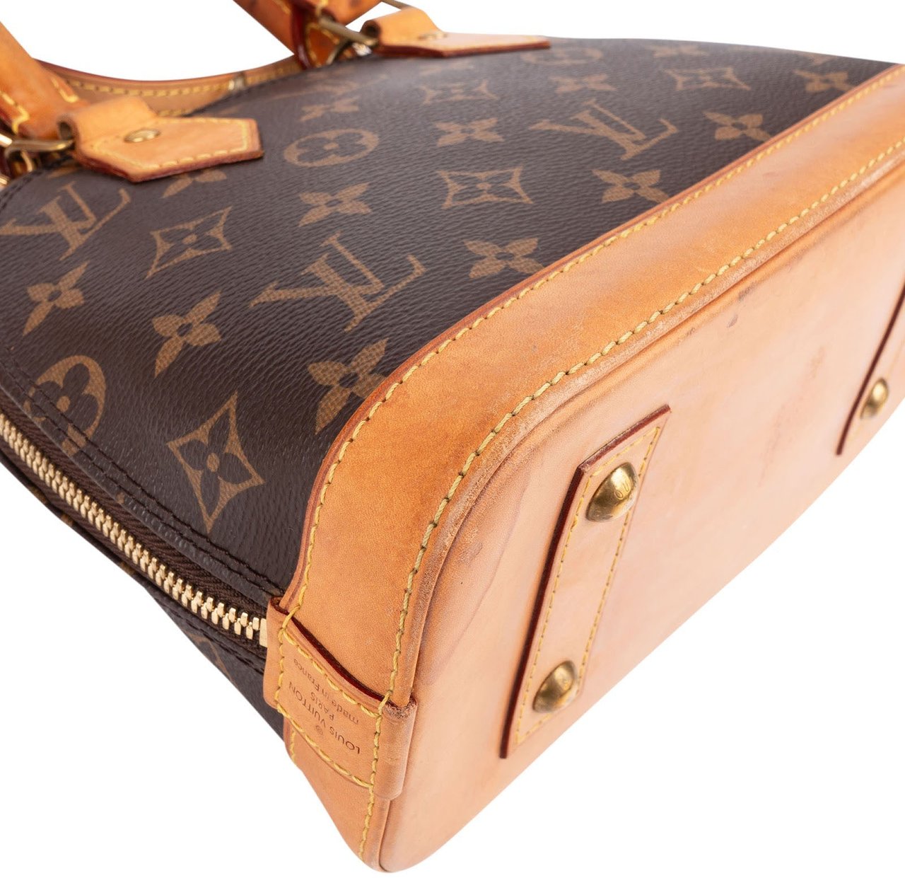 Louis Vuitton Monogram Canvas Alma BB Bandoulière Handbag Bruin