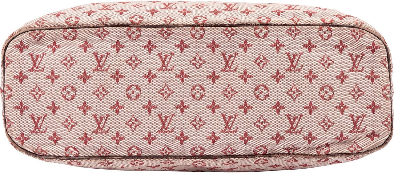 Louis Vuitton Monogram Mini Lin Canvas Lucille Handbag Rood