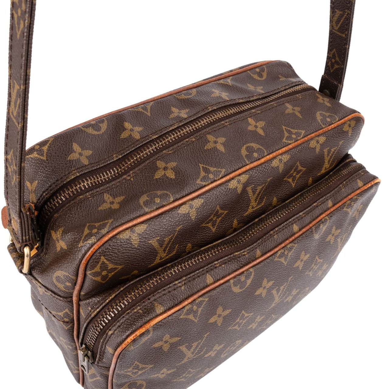 Louis Vuitton Monogram Canvas Reporter Nile Crossbody Bag Bruin