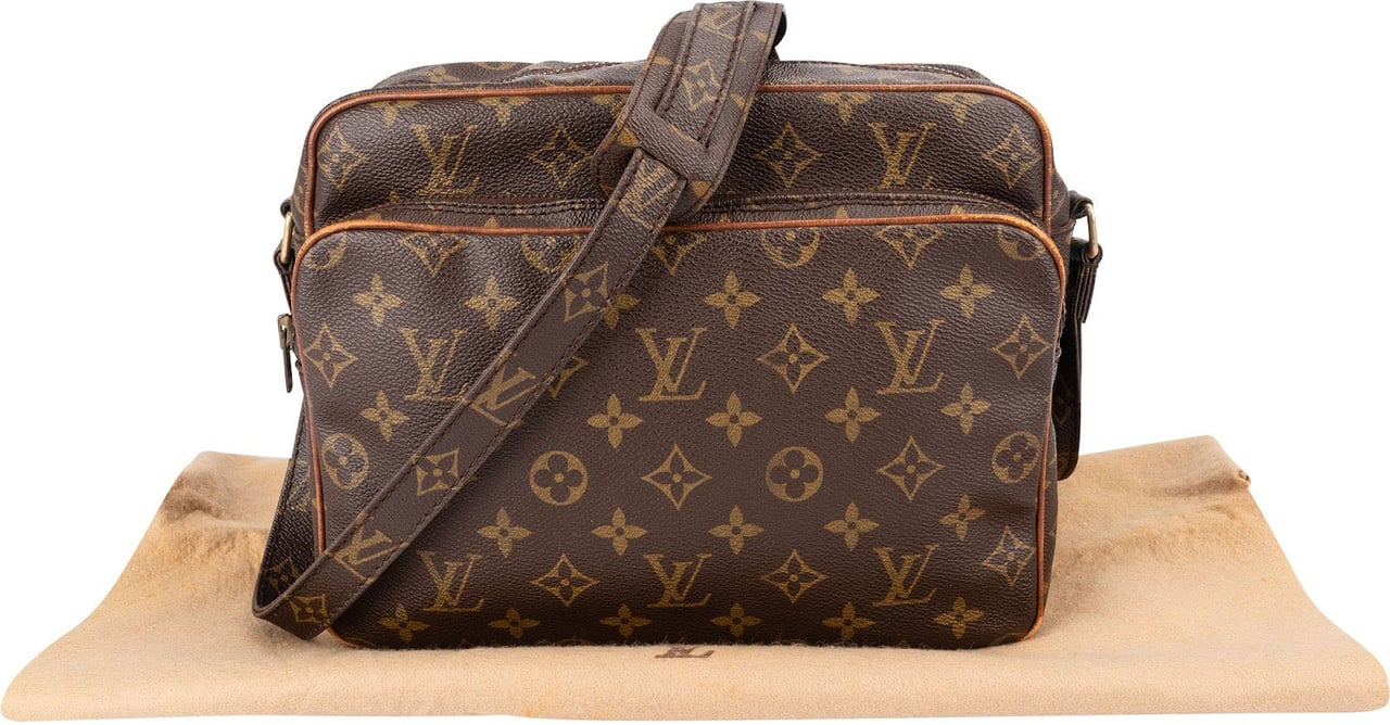 Louis Vuitton Monogram Canvas Reporter Nile Crossbody Bag Bruin
