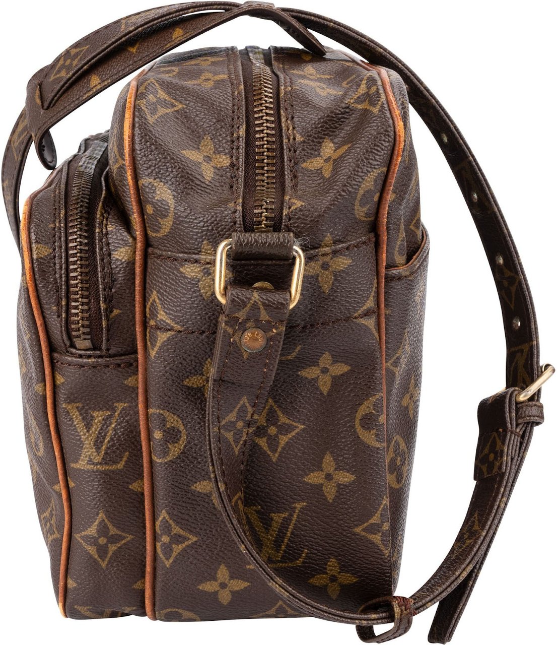 Louis Vuitton Monogram Canvas Reporter Nile Crossbody Bag Bruin