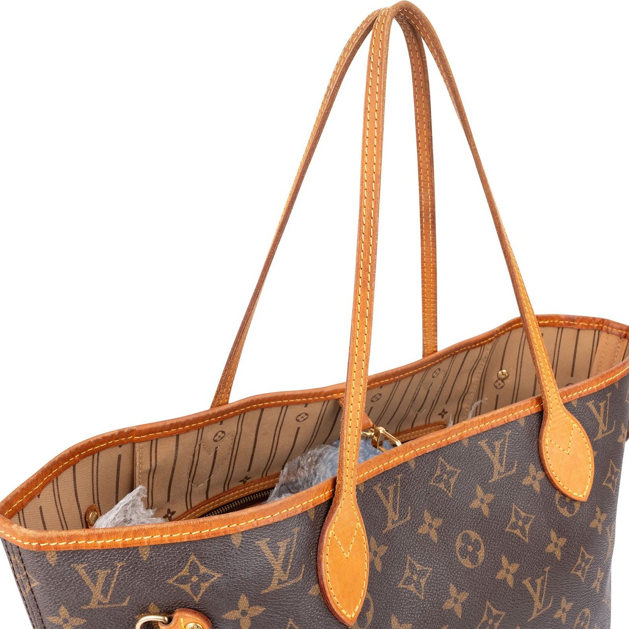Louis Vuitton Monogram Canvas Neverfull MM Shoulder Bag Bruin