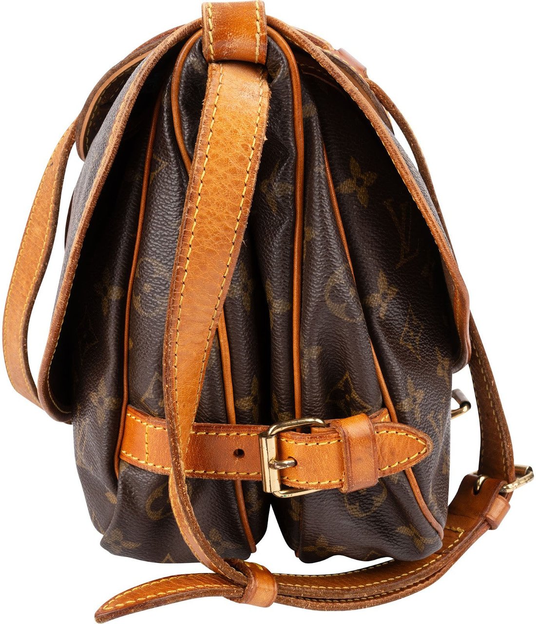Louis Vuitton Monogram Canvas Saumur 30 Crossbody Bag Bruin
