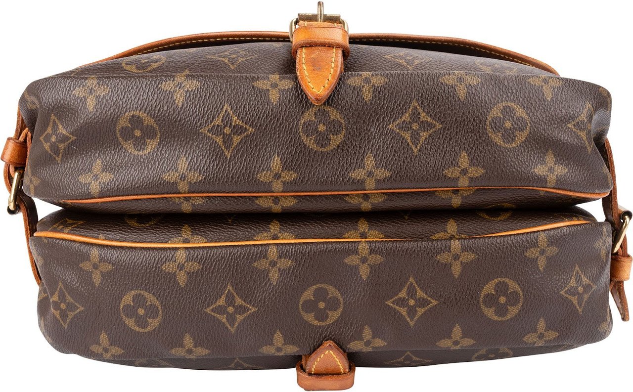 Louis Vuitton Monogram Canvas Saumur 30 Crossbody Bag Bruin