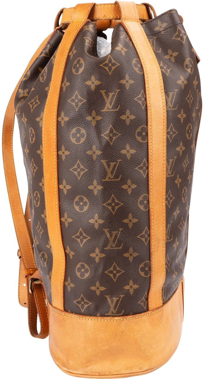 Louis Vuitton Monogram Canvas Randonnee GM Backpack Shoulder Bag Bruin